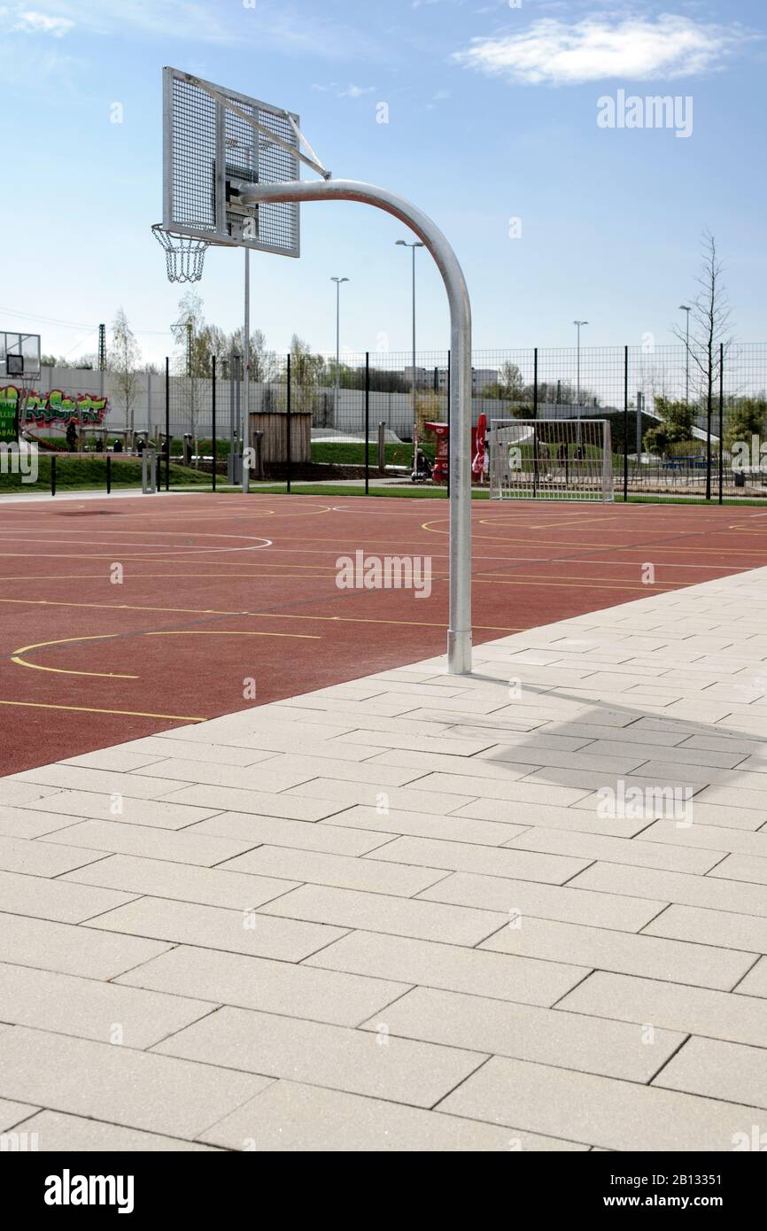 Basketball court,ParkSport,IGS,International Garden Show,Wilhelmsburg,Hamburg,Germany  Stock Photo - Alamy