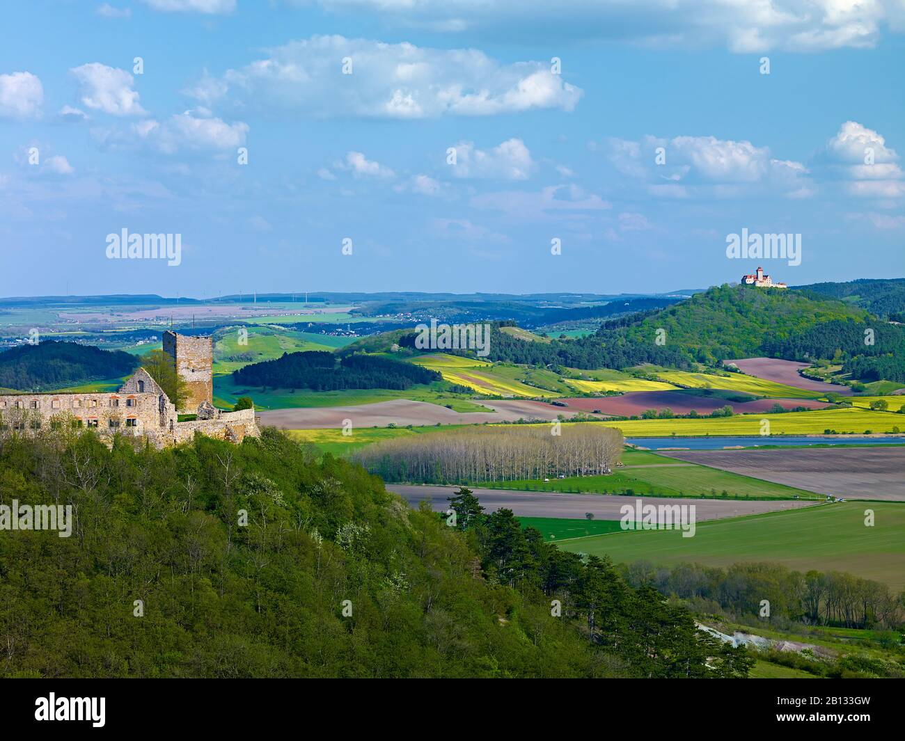 Castle Gleichen and Wachsenburg near Mühlberg,Drei Gleichen,Thuringia
