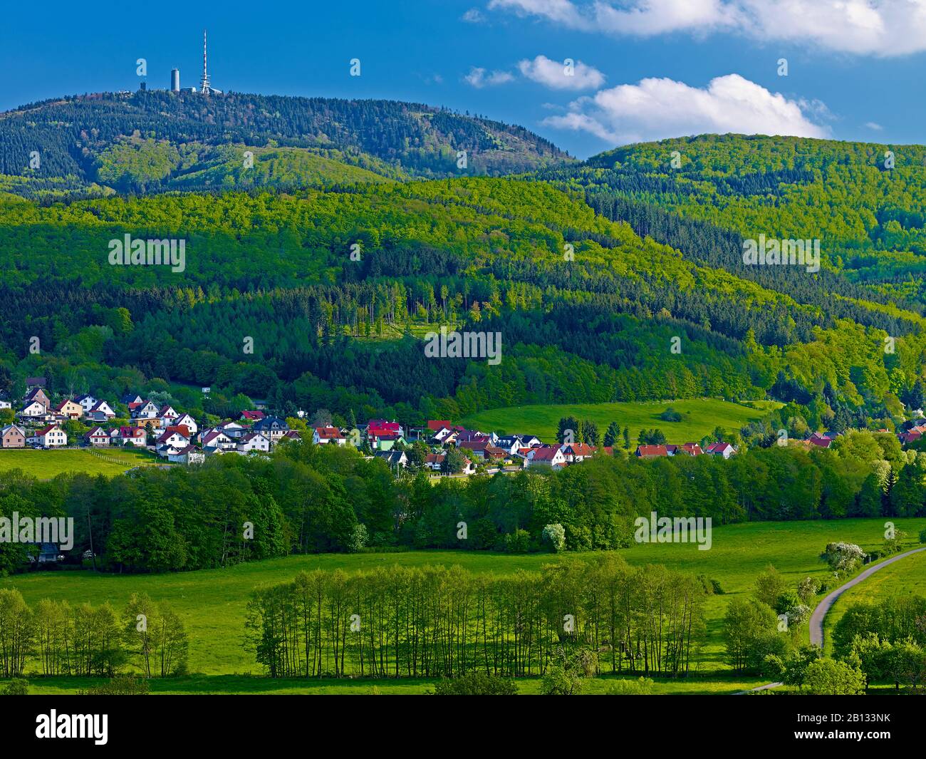 Inselsberg near Winterstein -Emsetal,Gotha district,Thuringia,Germany Stock Photo