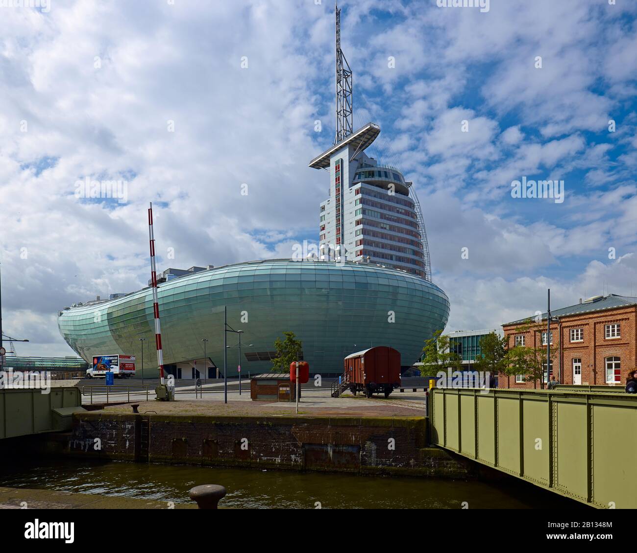 Atlantic Sail City Hotel and Climate House in Bremerhaven,Bremen,Germany Stock Photo