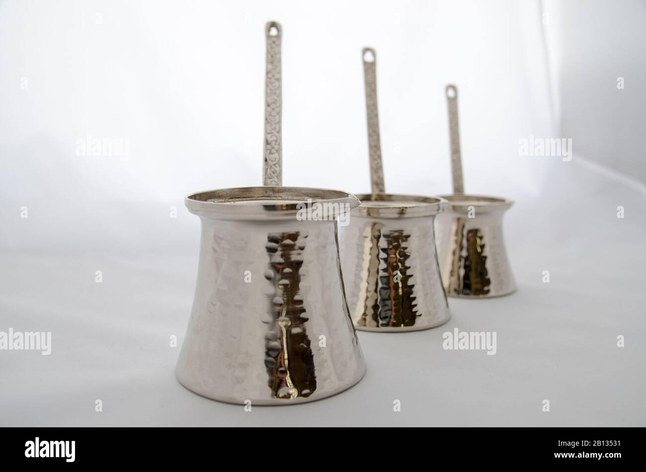 Turkish Coffee Pot Set Stock Photo Alamy