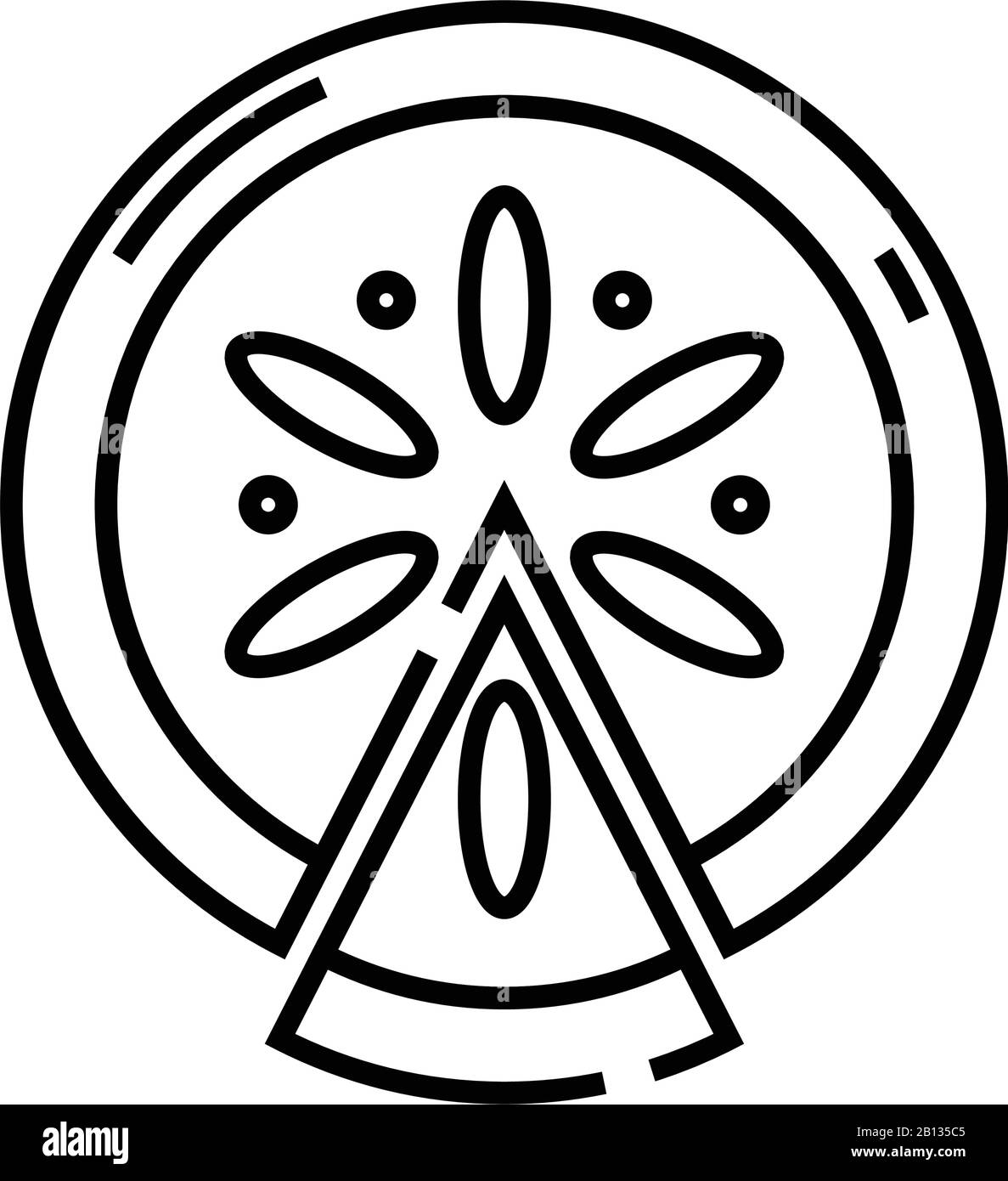 Cheesecake reciept line icon, concept sign, outline vector illustration