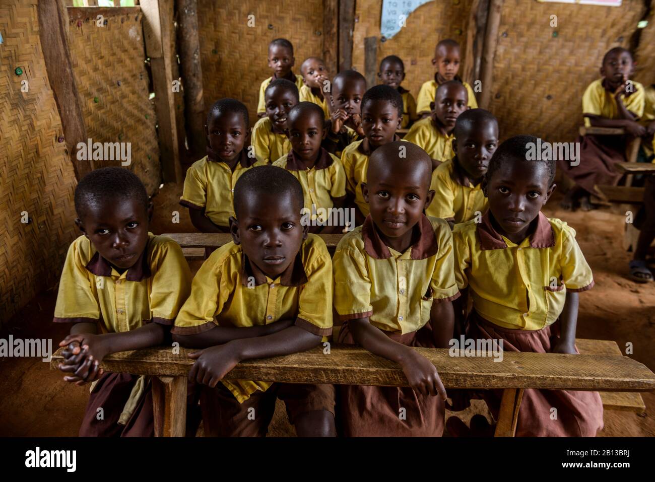 Rural school,Rutengo region,Western Uganda,Africa Stock Photo