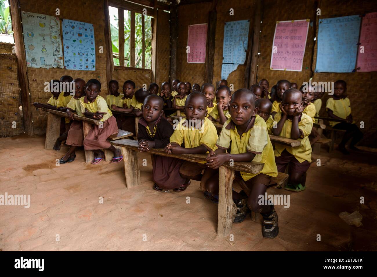 Rural school,Rutengo region,Western Uganda,Africa Stock Photo