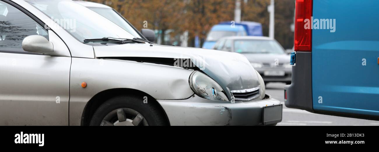Car crash and police Stock Photo - Alamy