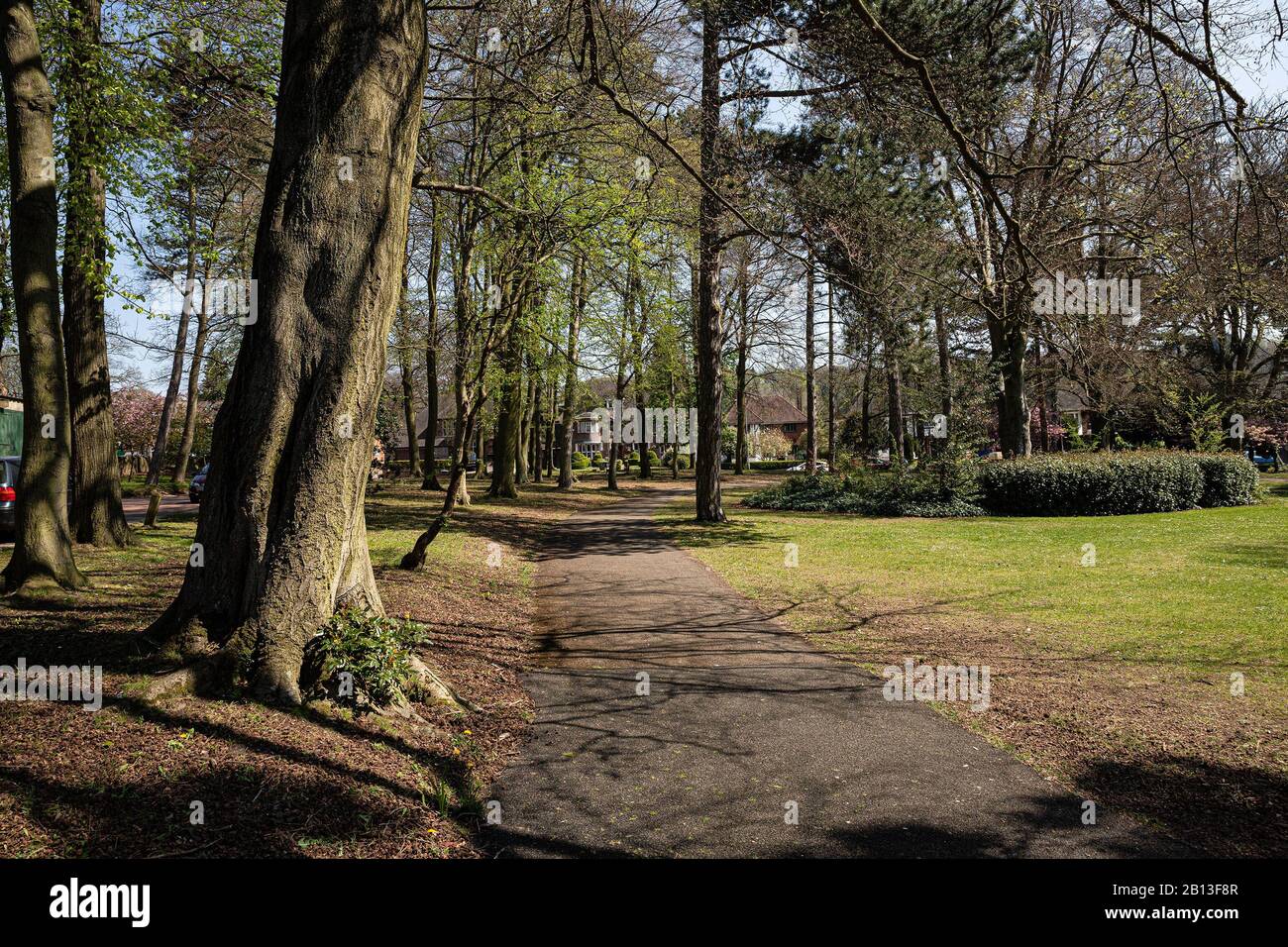 Wardown Park in Luton, Bedfordshire, UK Stock Photo