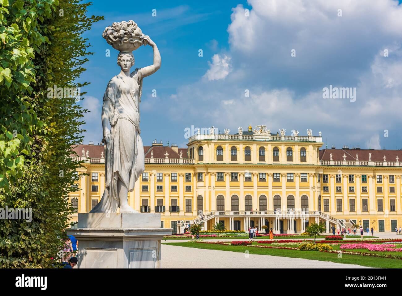 Schonbrunn Palace was the main summer residence of the Habsburg rulers. It's a rococo palce now