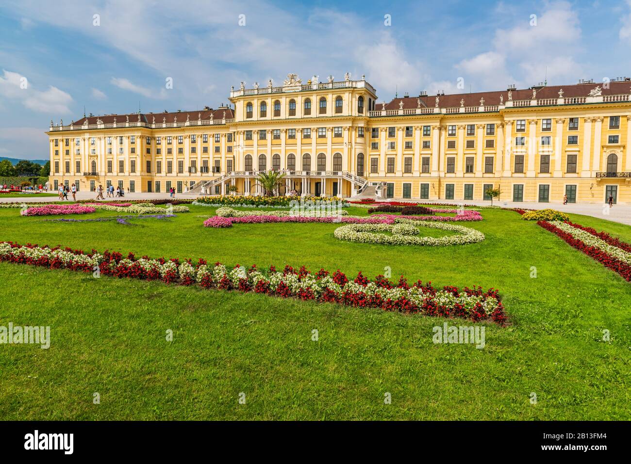 Schonbrunn Palace was the main summer residence of the Habsburg rulers. It's a rococo palce now
