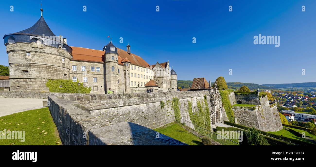 Fortress Rosenberg,Kronach,Upper Franconia,Bavaria,Germany Stock Photo