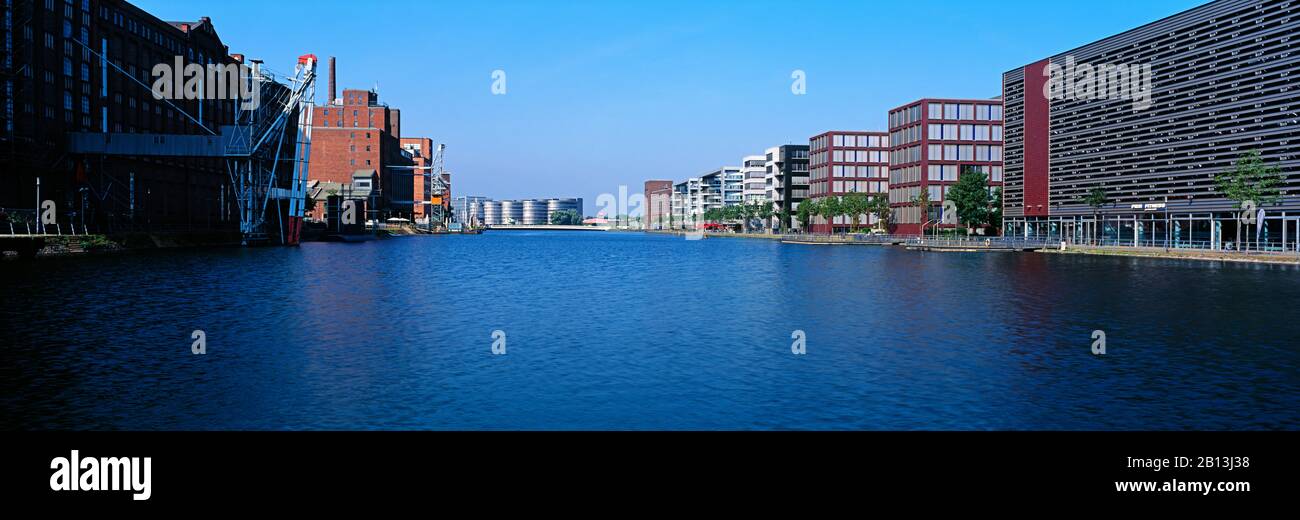 Inner Harbor,Duisburg,North Rhine-Westphalia,Germany Stock Photo