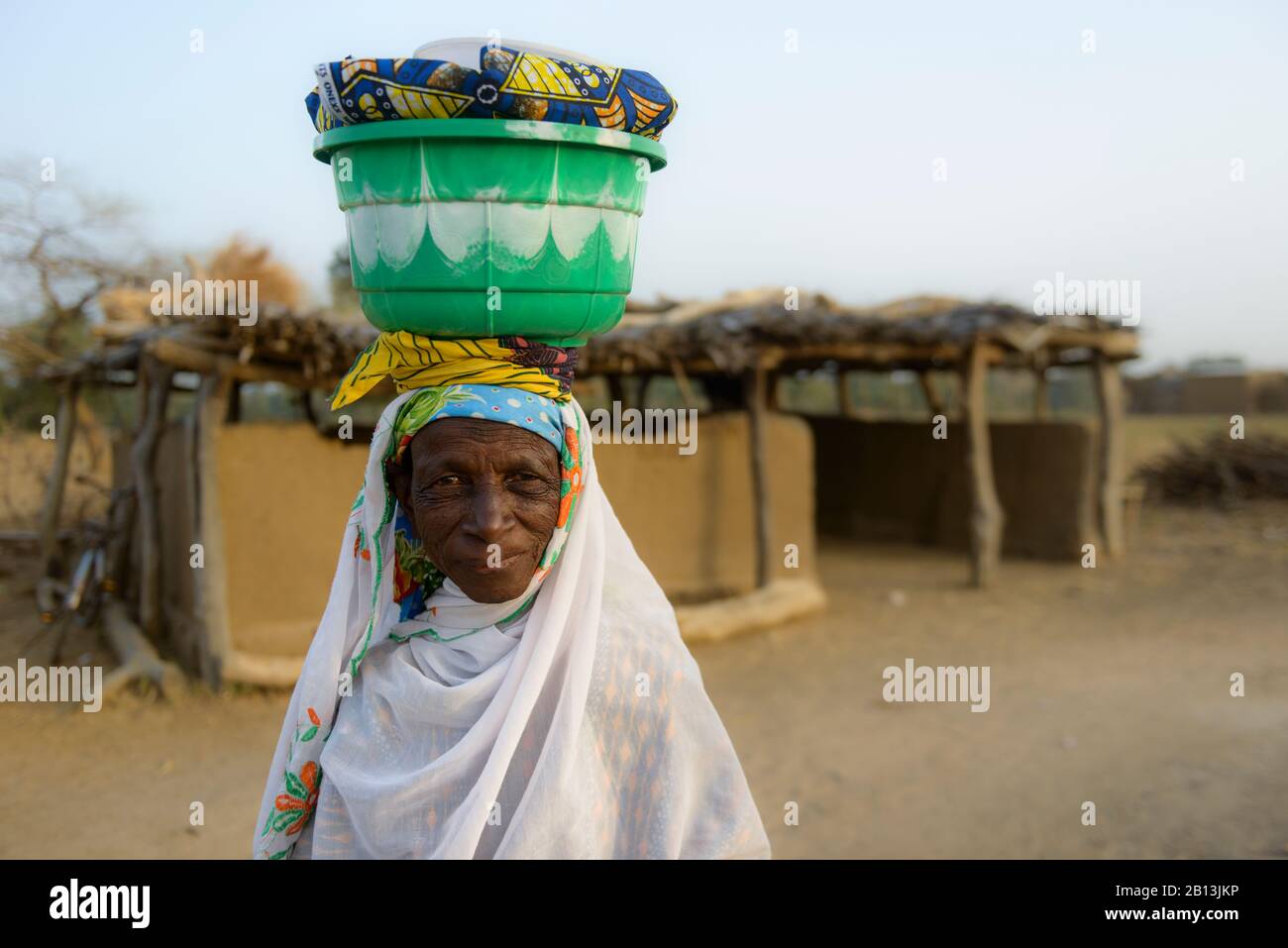 A Burkinabe woman of the Sahel,Burkina Faso Stock Photo