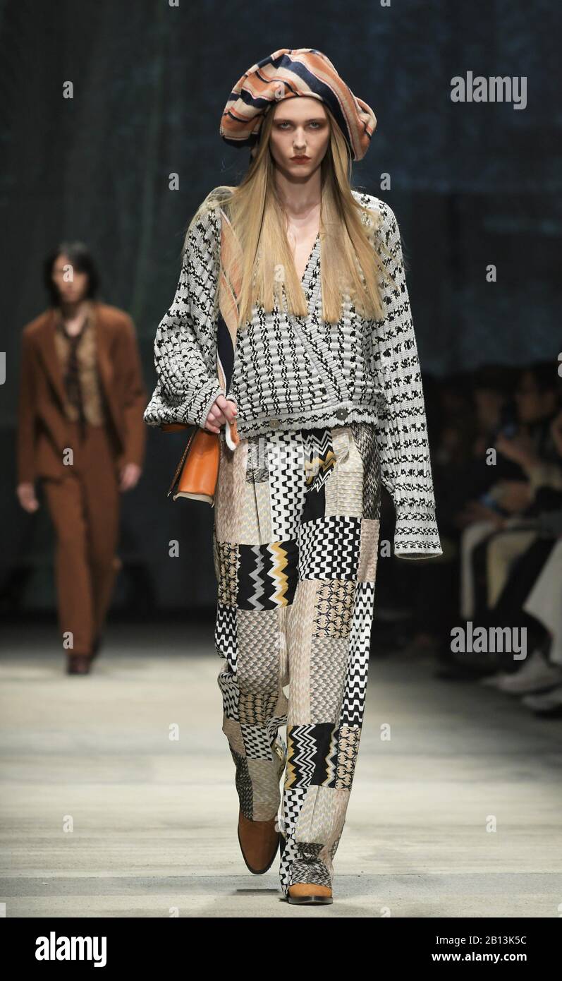 Milan Italy 23rd Feb Milan Italy Mfw Missoni Photocall And Show Milano Fashion Week Woman Fall Winter 21 In The Photo Missoni Show Credit Independent Photo Agency Alamy Live News Stock Photo