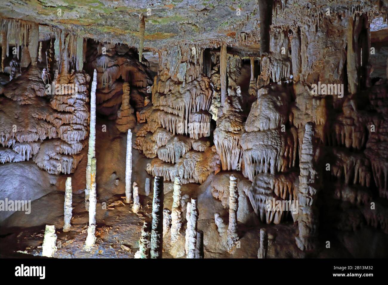 dripstone cave Coves de Campanet, Spain, Balearic Islands, Majorca Stock Photo