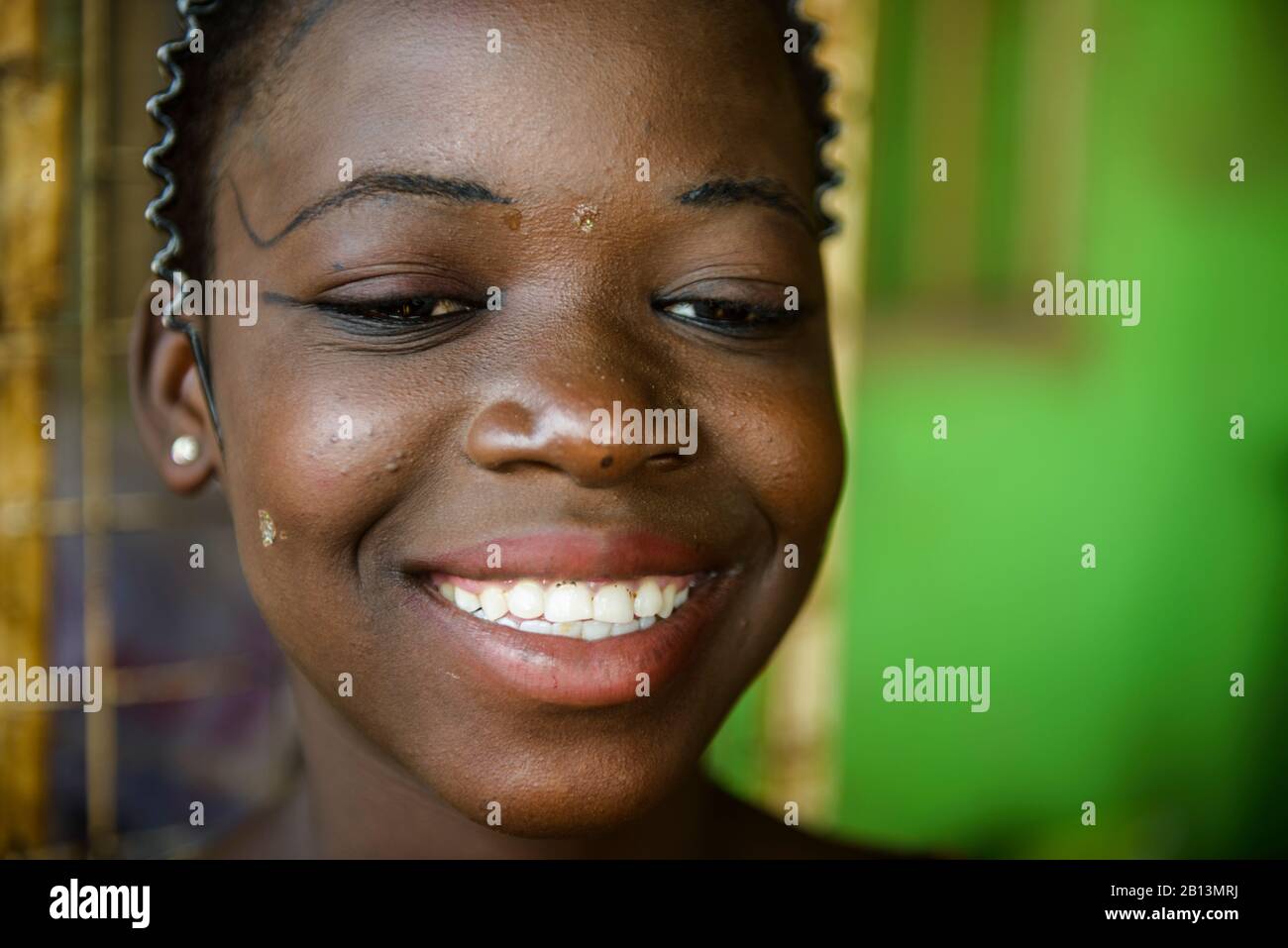 Portraits of Ghanaian girls Stock Photo