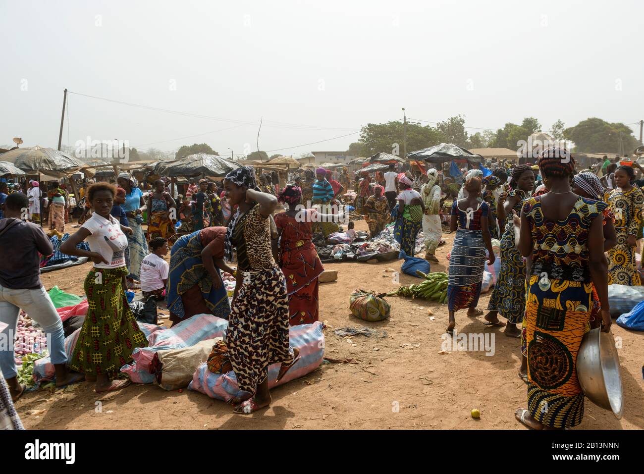Village markets in northern Cote D'Ivoire (Ivory Coast Stock Photo Alamy