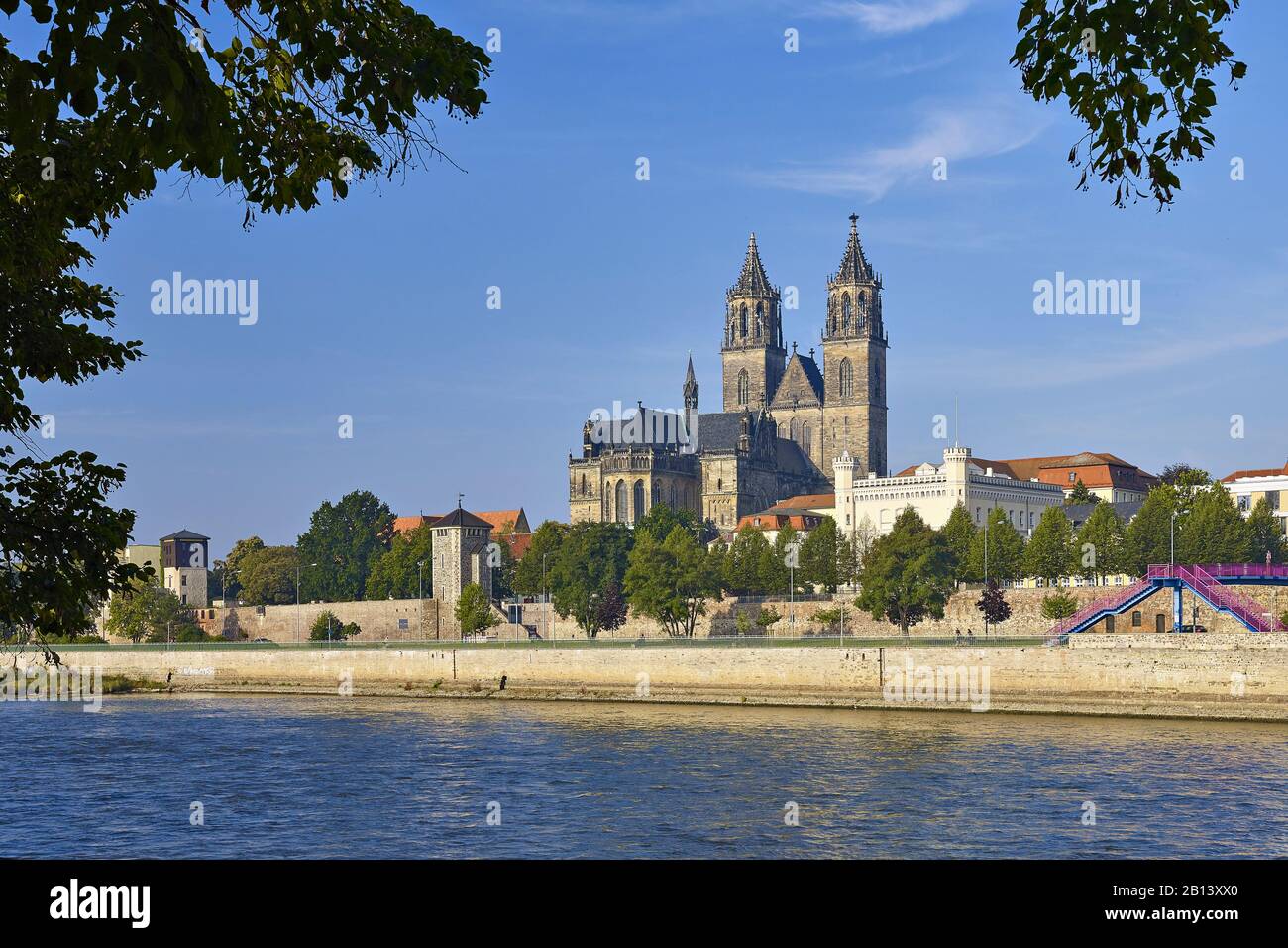 Magdeburg Cathedral,Magdeburg,Saxony-Anhalt,Germany Stock Photo