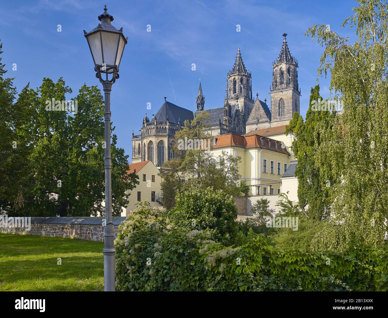 Magdeburg Cathedral,Magdeburg,Saxony-Anhalt,Germany Stock Photo