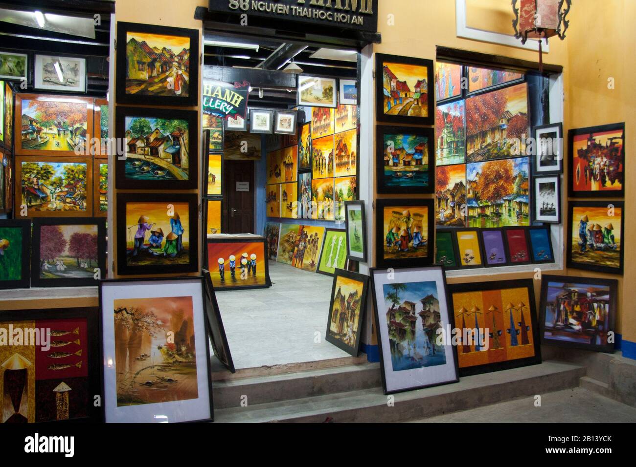Art shop & gallery, Hoi An, Vietnam Stock Photo Alamy