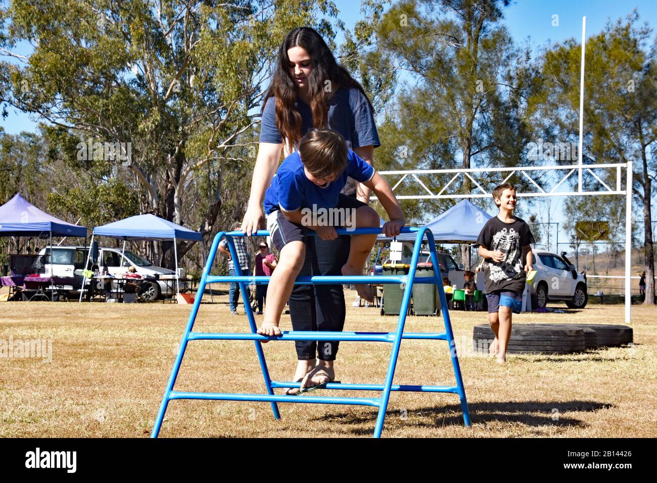 FAMILY FUN Stock Photo