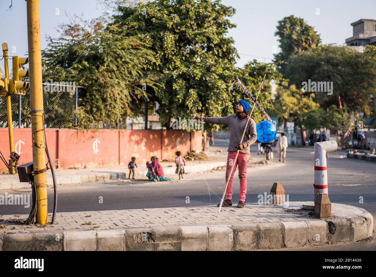Street scene in the Jaipur, India, Asia Stock Photo