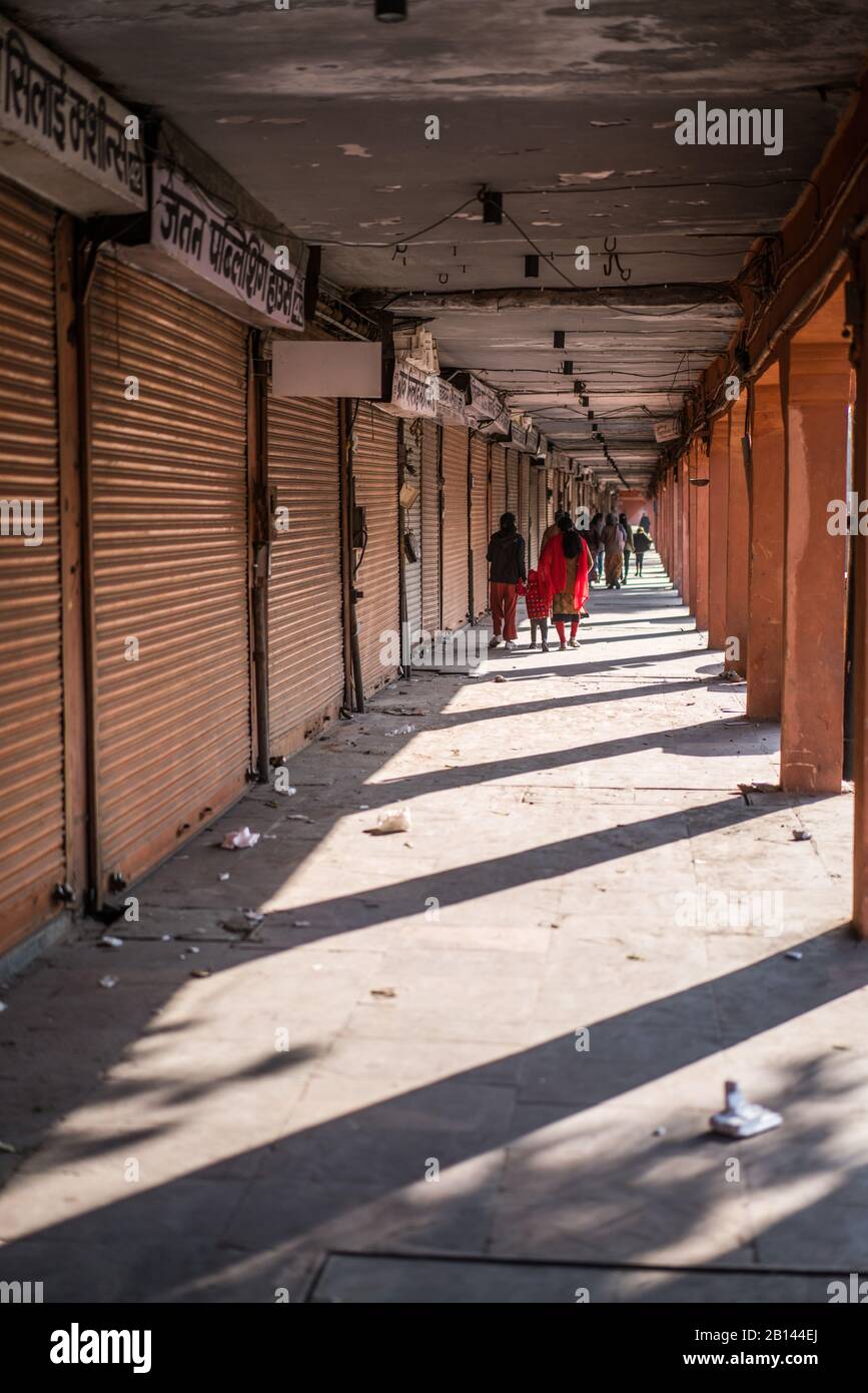 Street scene in the Jaipur, India, Asia Stock Photo