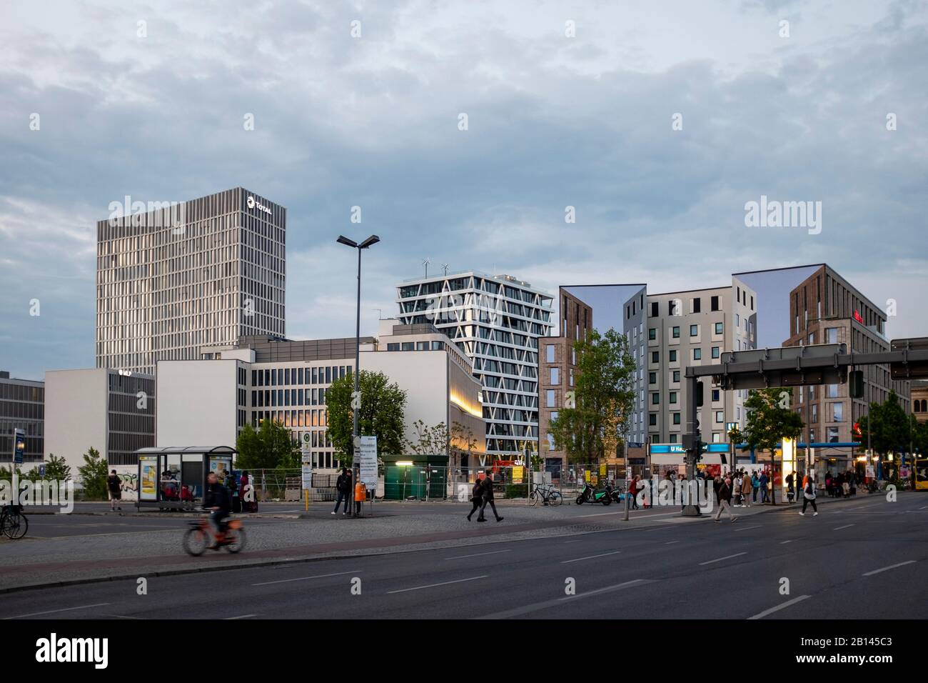 Europa-City at the central station, Moabit, Berlin Stock Photo