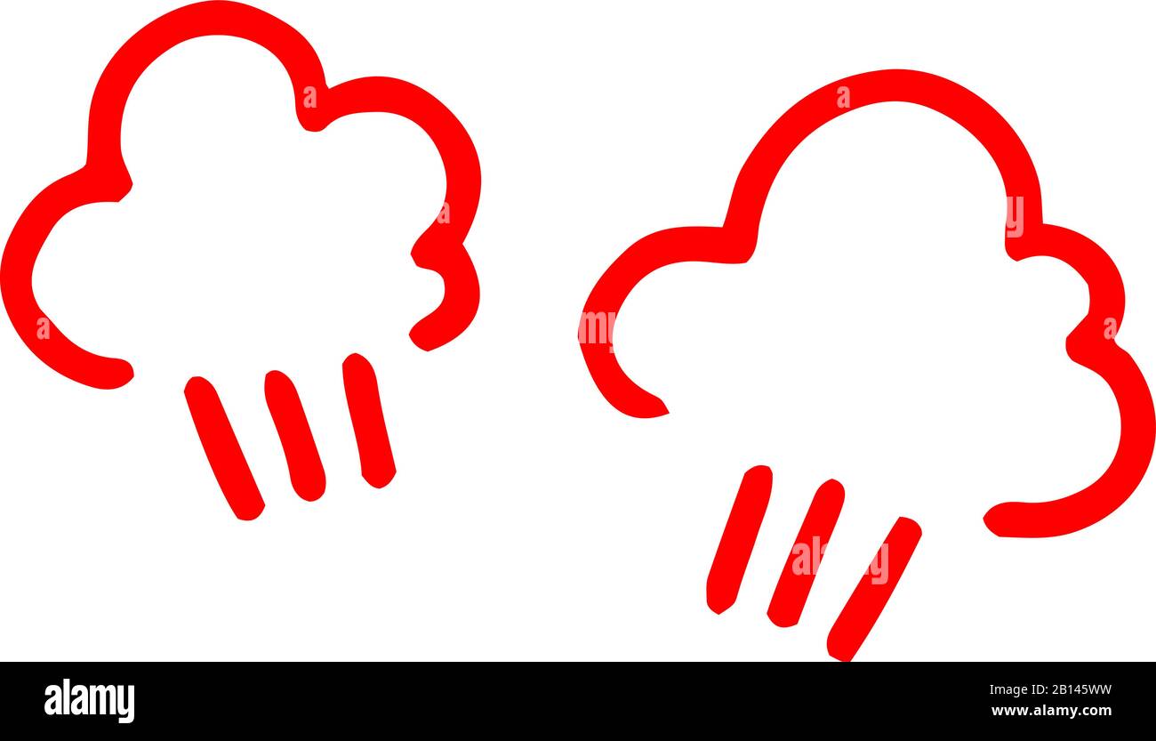 This is a illustration of Variation of handwritten anger mark Stock ...