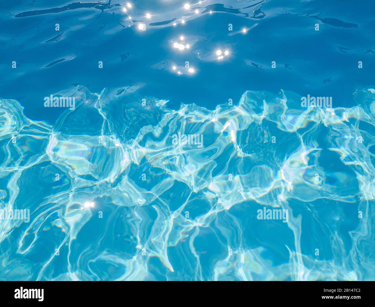 Pool, water surface, detail Stock Photo