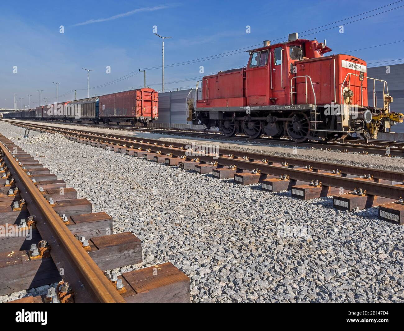 Rails locomotive Stock Photo
