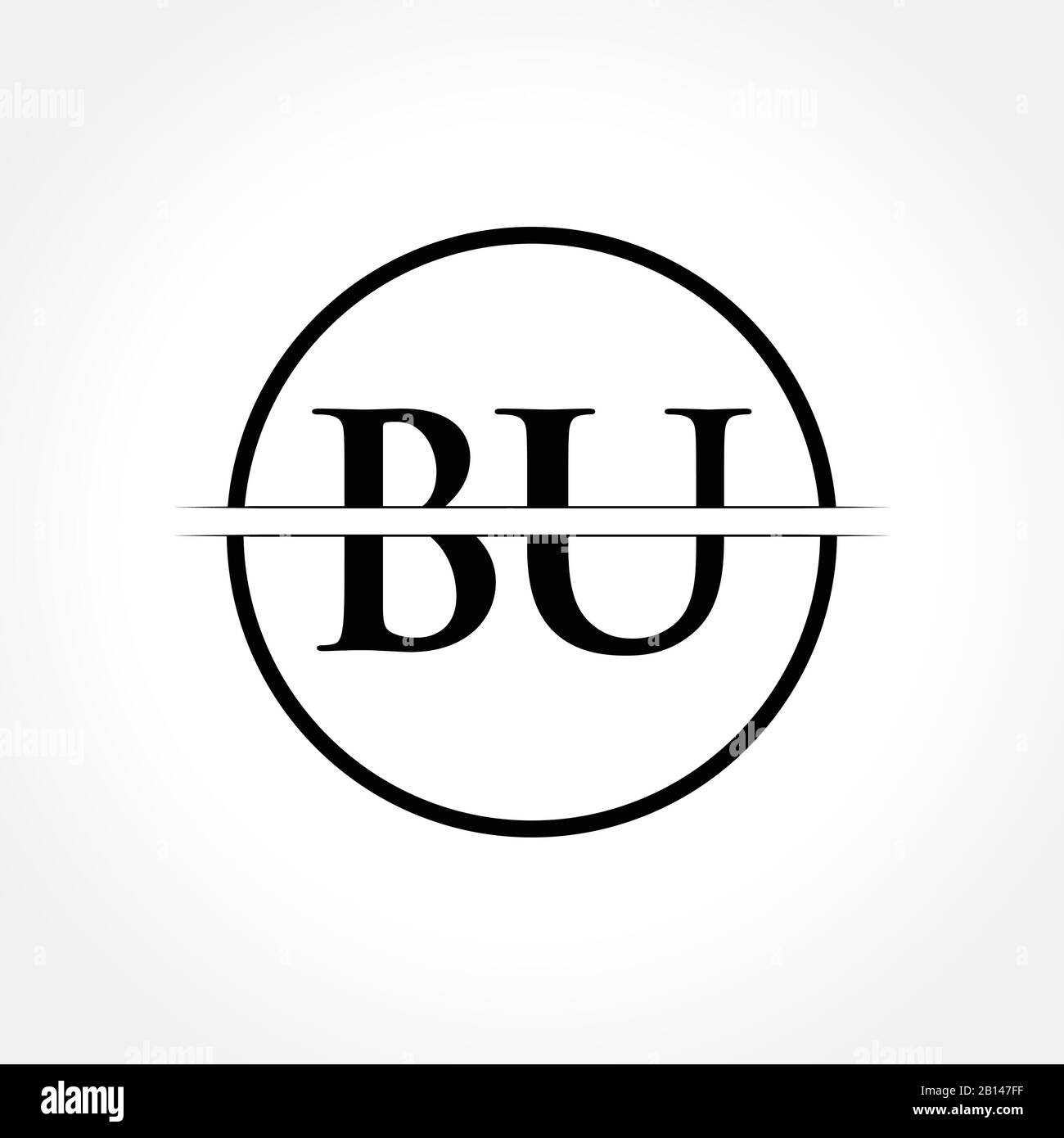 Initial BU Letter Logo With Creative Modern Business Typography Vector Template. Creative Abstract Letter BU Logo Design Stock Vector