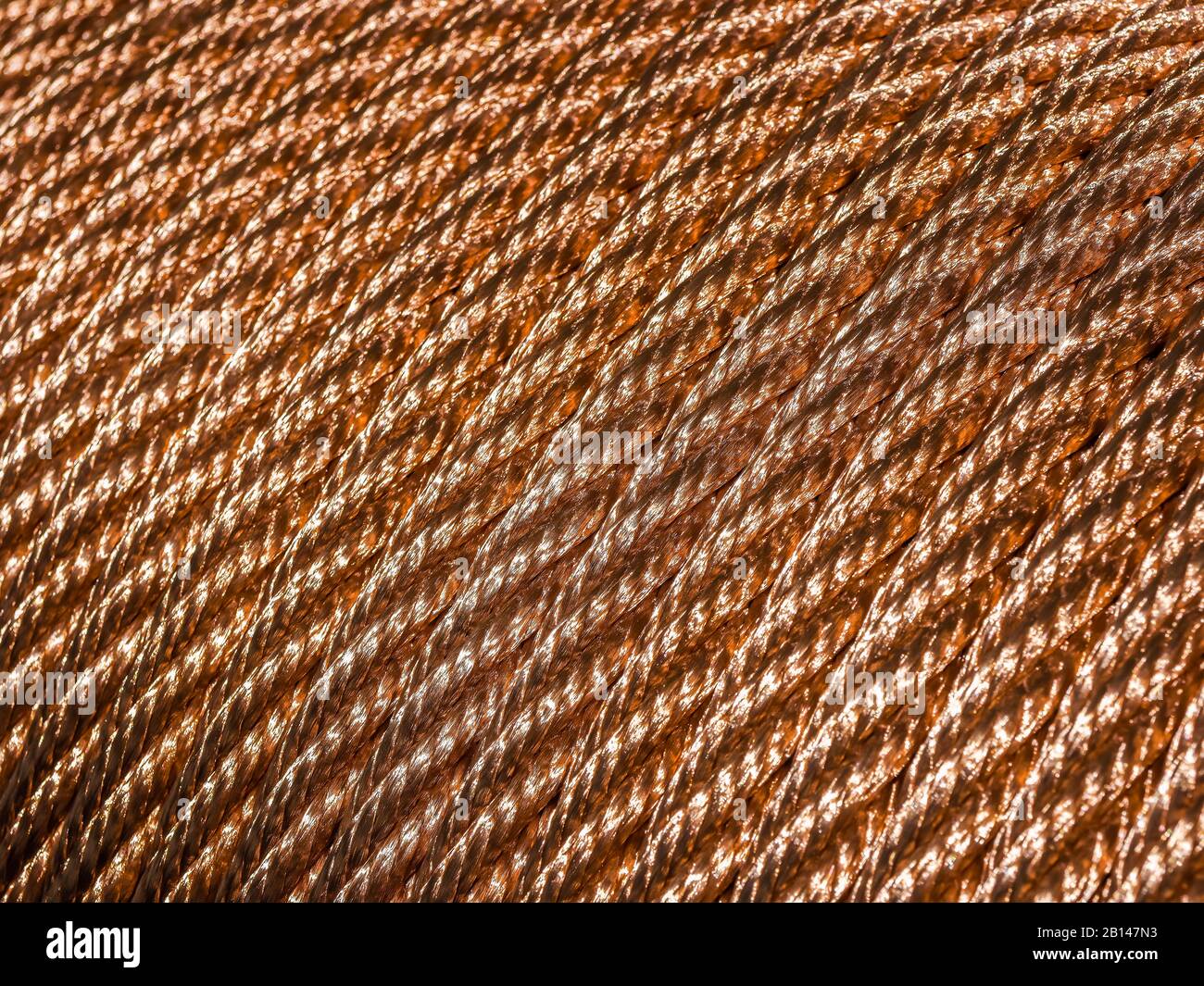 Roll, copper wire Stock Photo