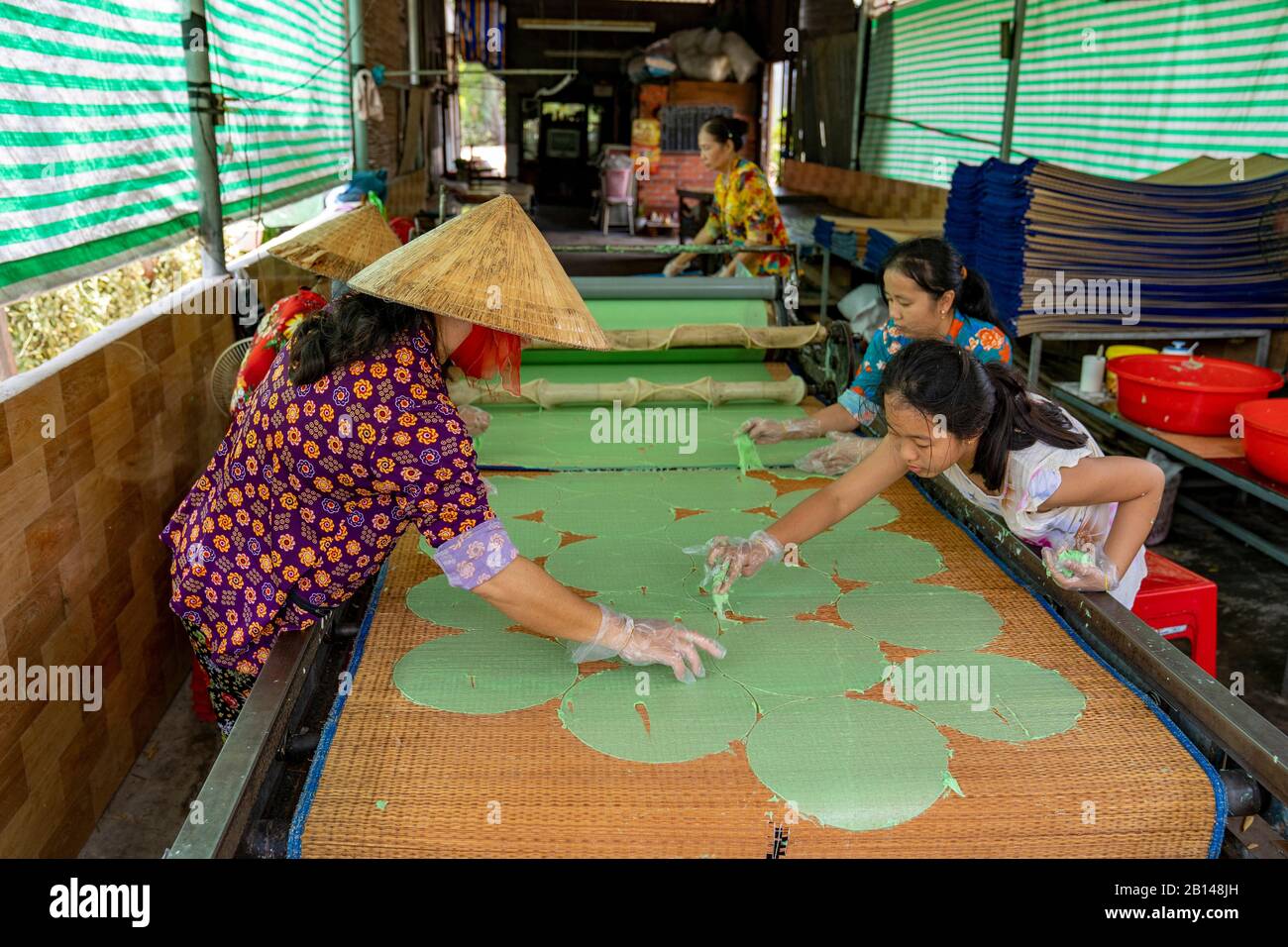 Craftsmanship in Vietnam Stock Photo