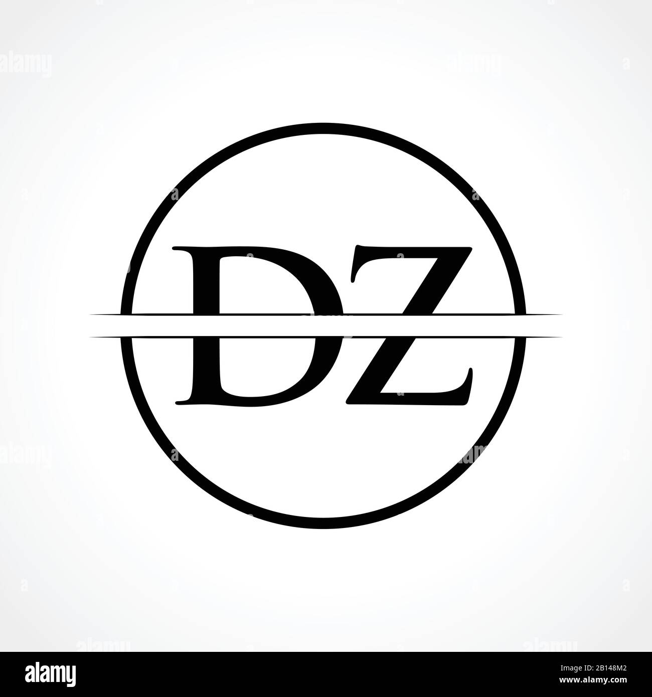 DZ Monogram Logo Design By Vectorseller | TheHungryJPEG.com