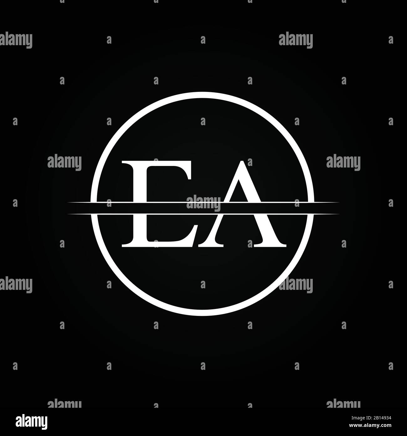 Initial EA Letter Linked Logo Business Vector Template. Creative Letter EA Logo Design Stock Vector