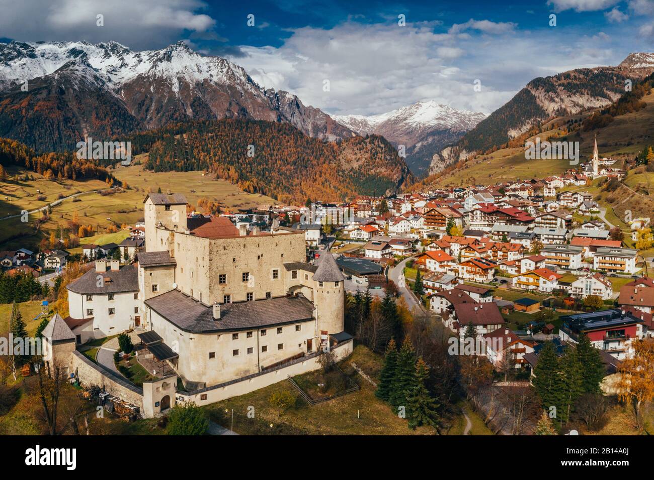 Castle Naudersberg, Nauders, Austria Stock Photo