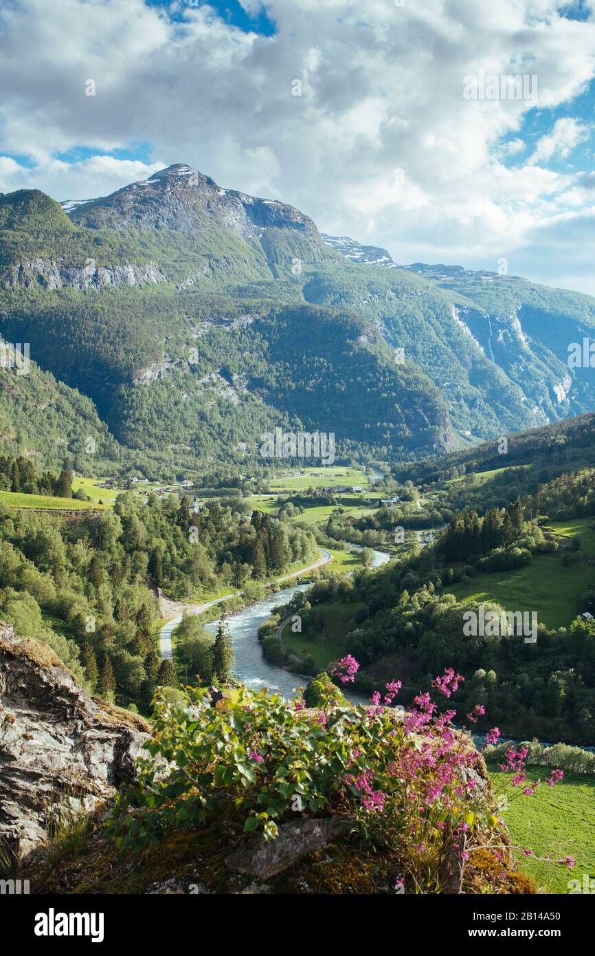 Sognefjellet - Norwegian Countryside Route Mountain pass through Jotunheimen, Norway Stock Photo