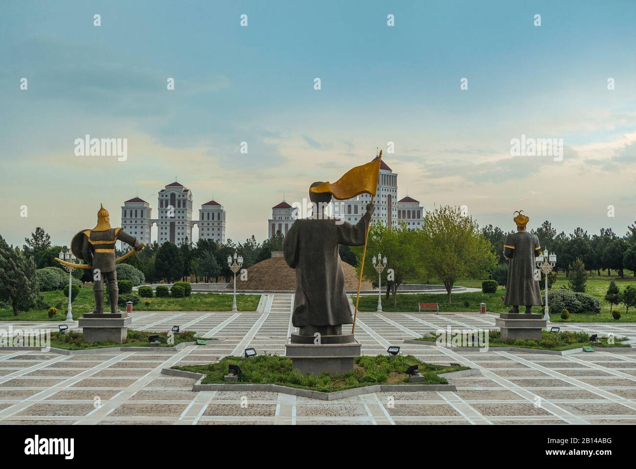 Ashgabat, Turkmenistan, statue Stock Photo