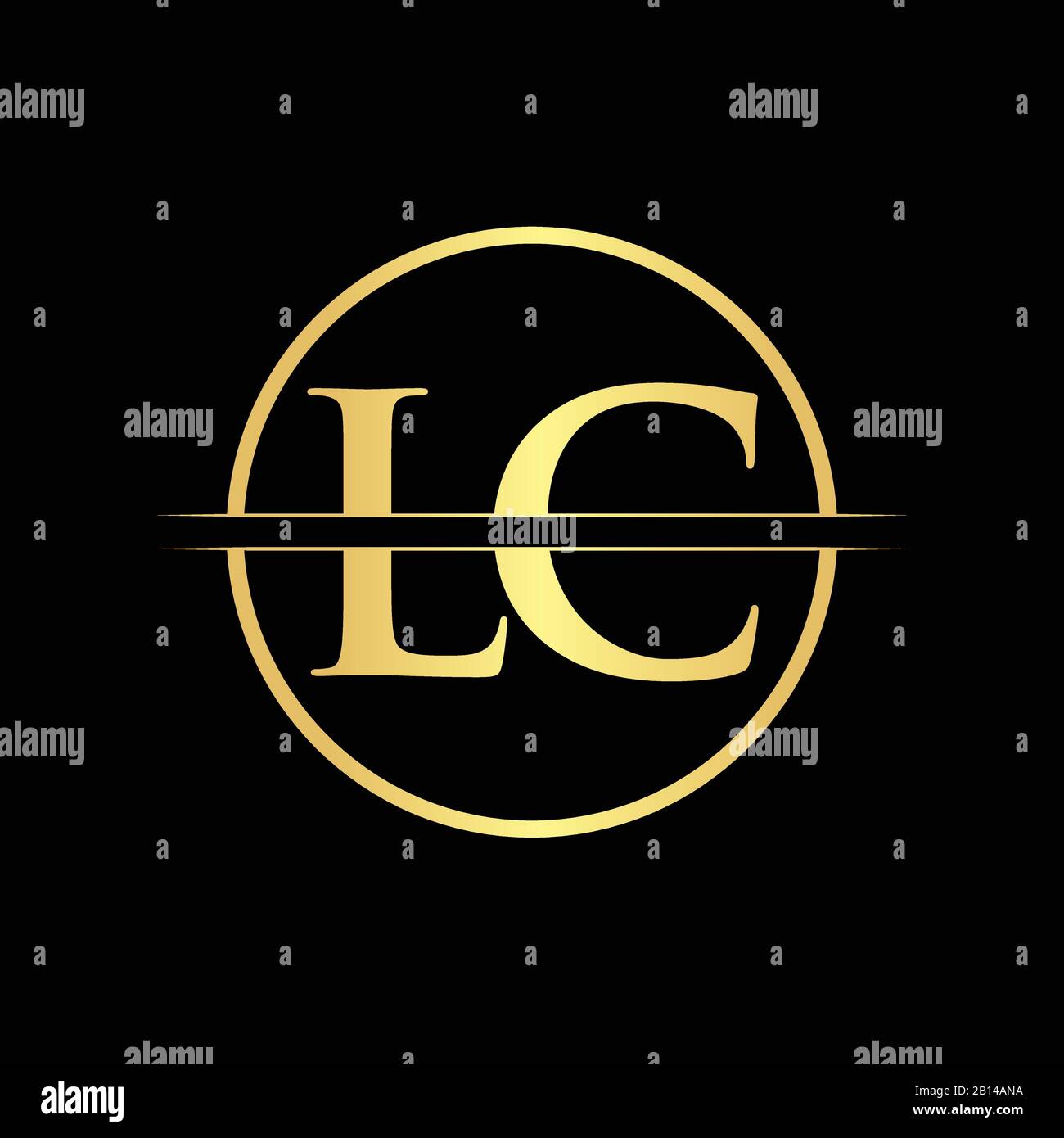 Initial LC letter Logo Design vector Template. Abstract Letter LC logo Design Stock Vector
