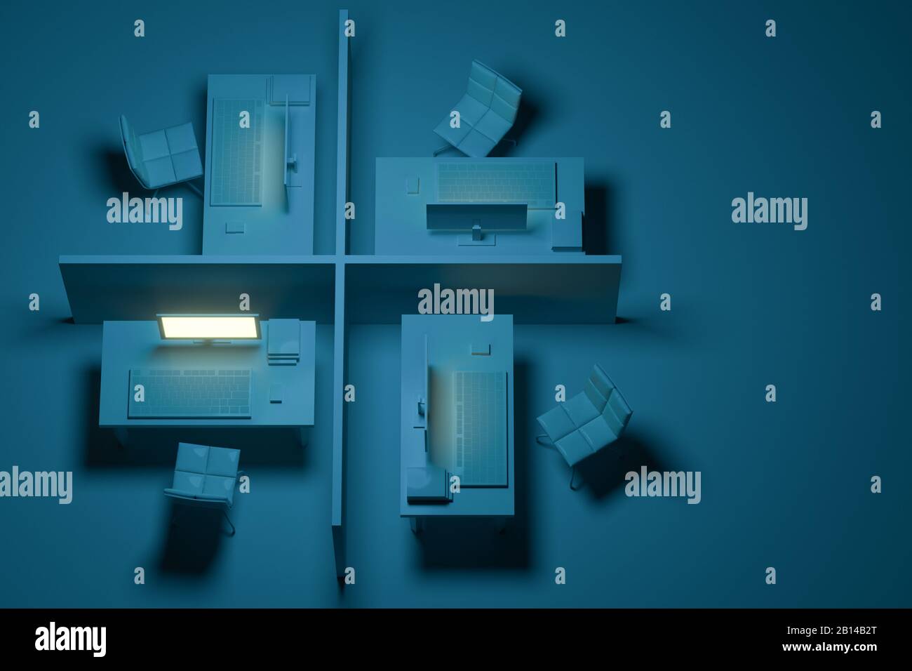 Office cubicle decor hi-res stock photography and images - Alamy