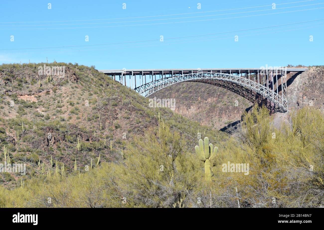 Burro Creek Bridge near the Burro Creek Campground in the Sonoran