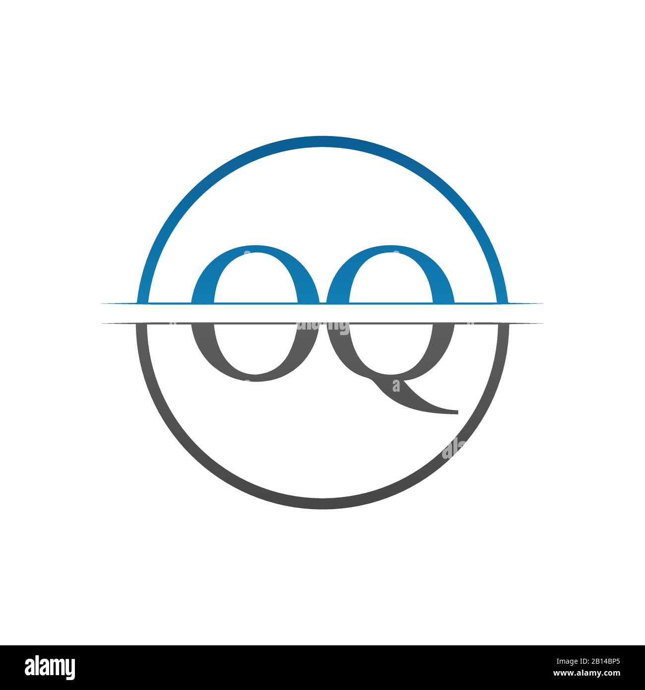 Initial Monogram Letter OQ Logo Design Vector Template. OQ Letter Logo Design Stock Vector