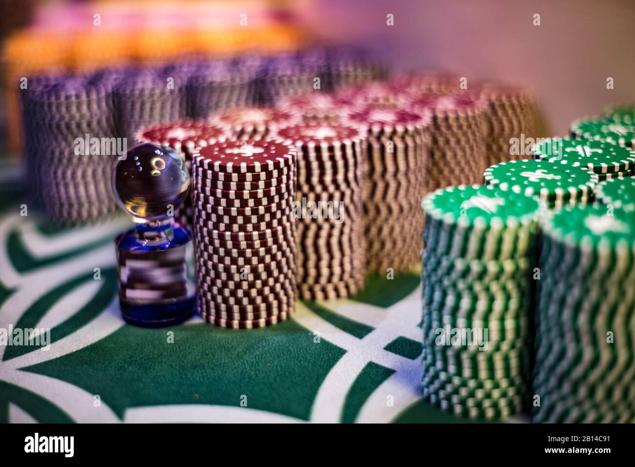 LAS VEGAS, USA MAY, 2017 interior of elite luxury vip casino with