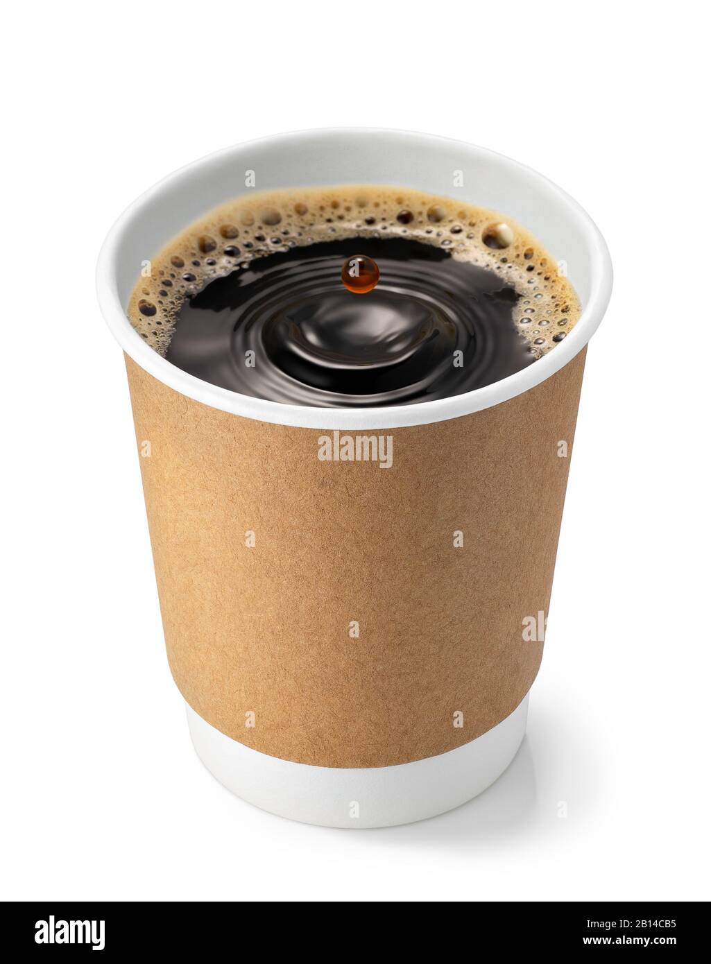 disposable cup with coffee Stock Photo Alamy