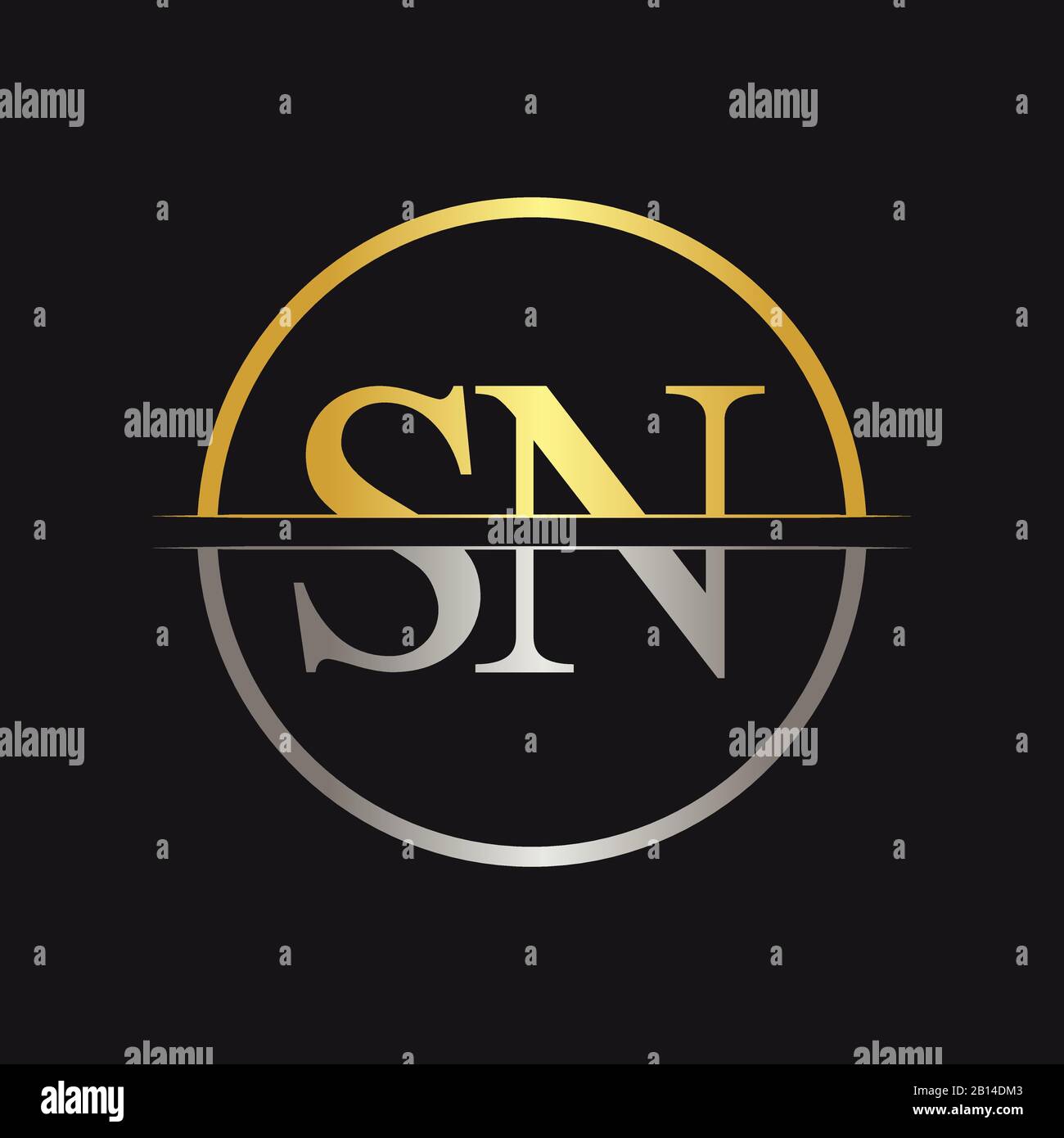 Letter sn logo hi-res stock photography and images - Alamy