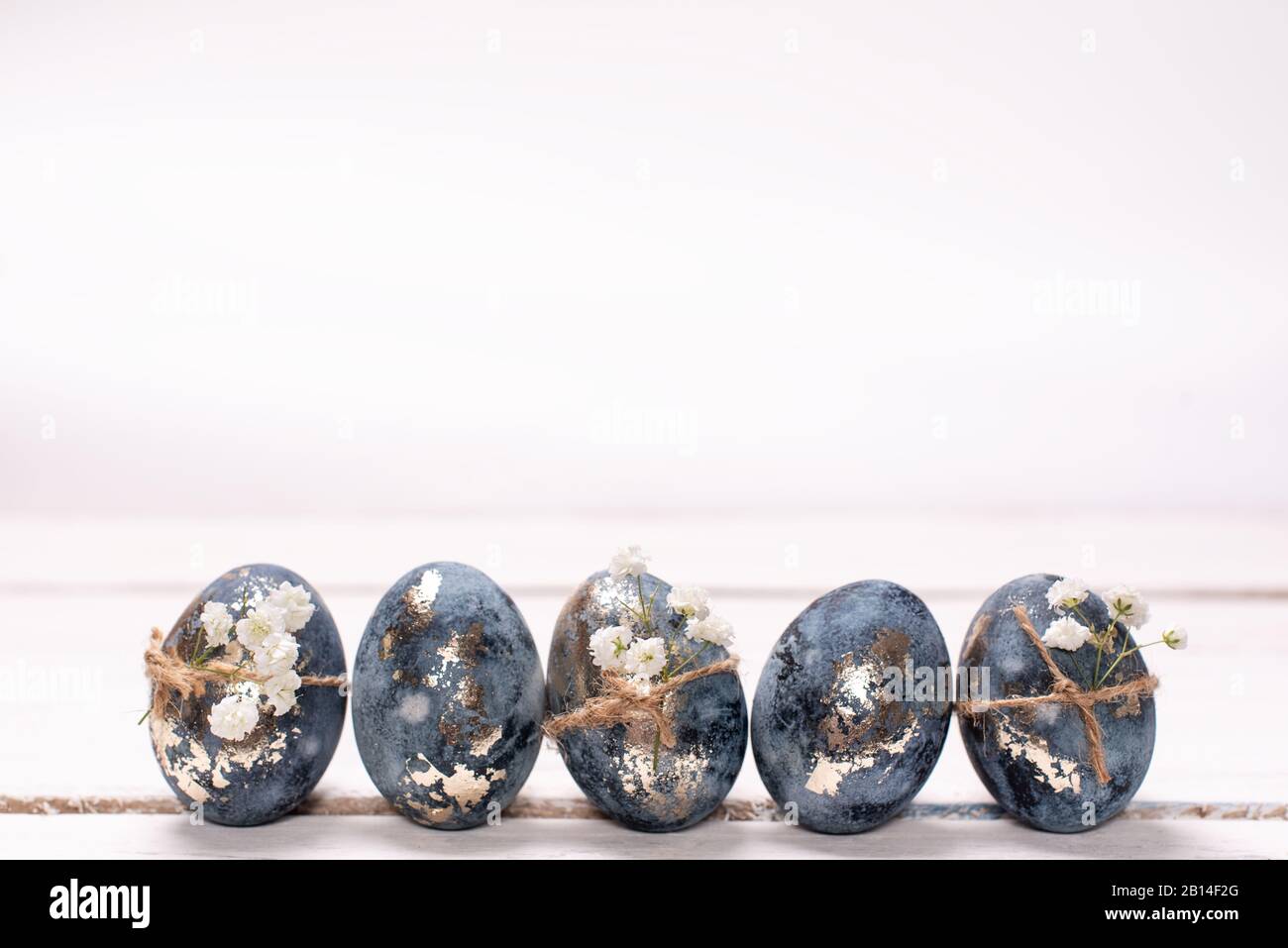 Frame background with robin blue eggs eggs with copy space for text. isolated. Ester concept. Stock Photo