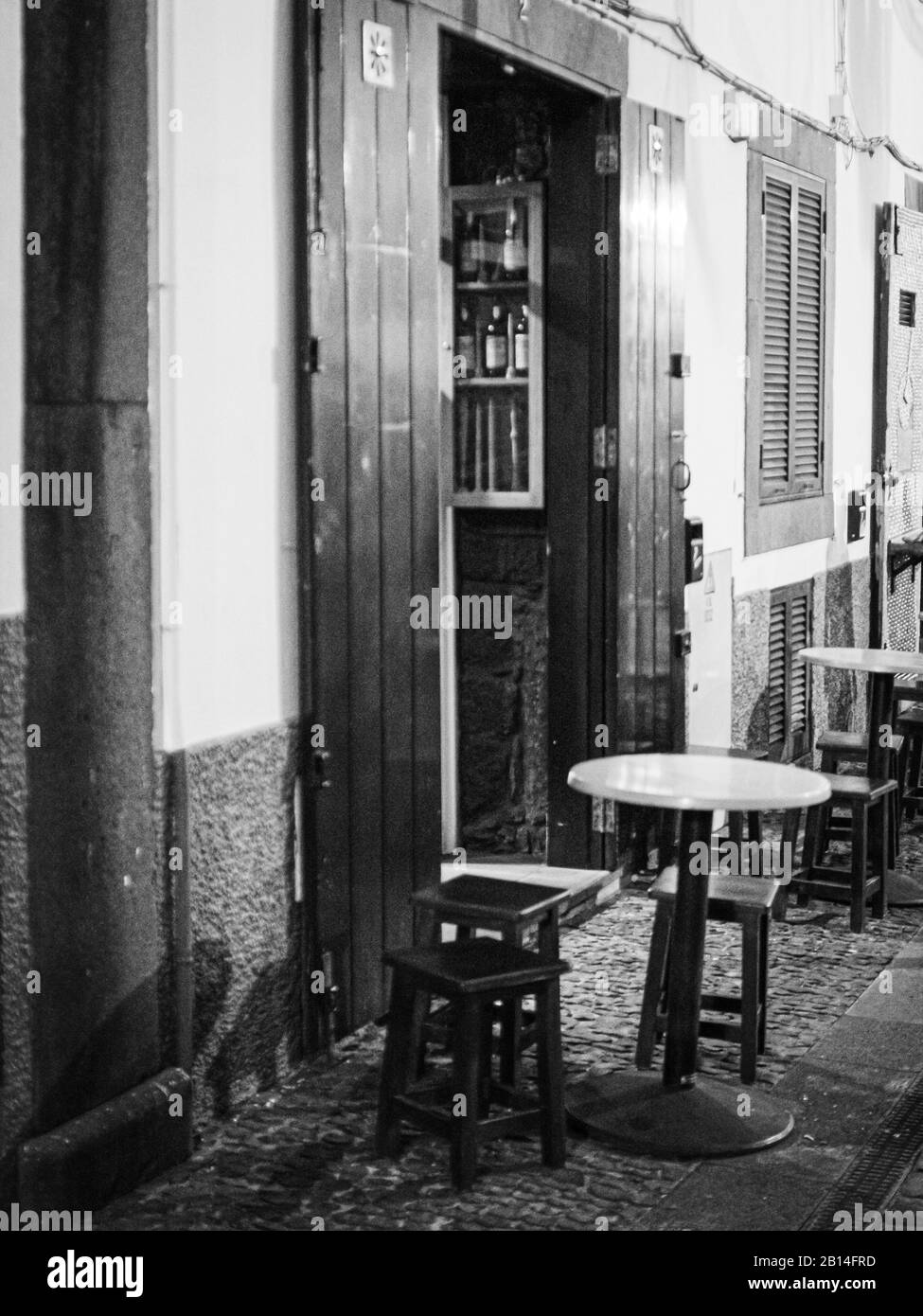 FUNCHAL, MADEIRA, PORTUGAL BLACK AND WHITE Stock Photo Alamy