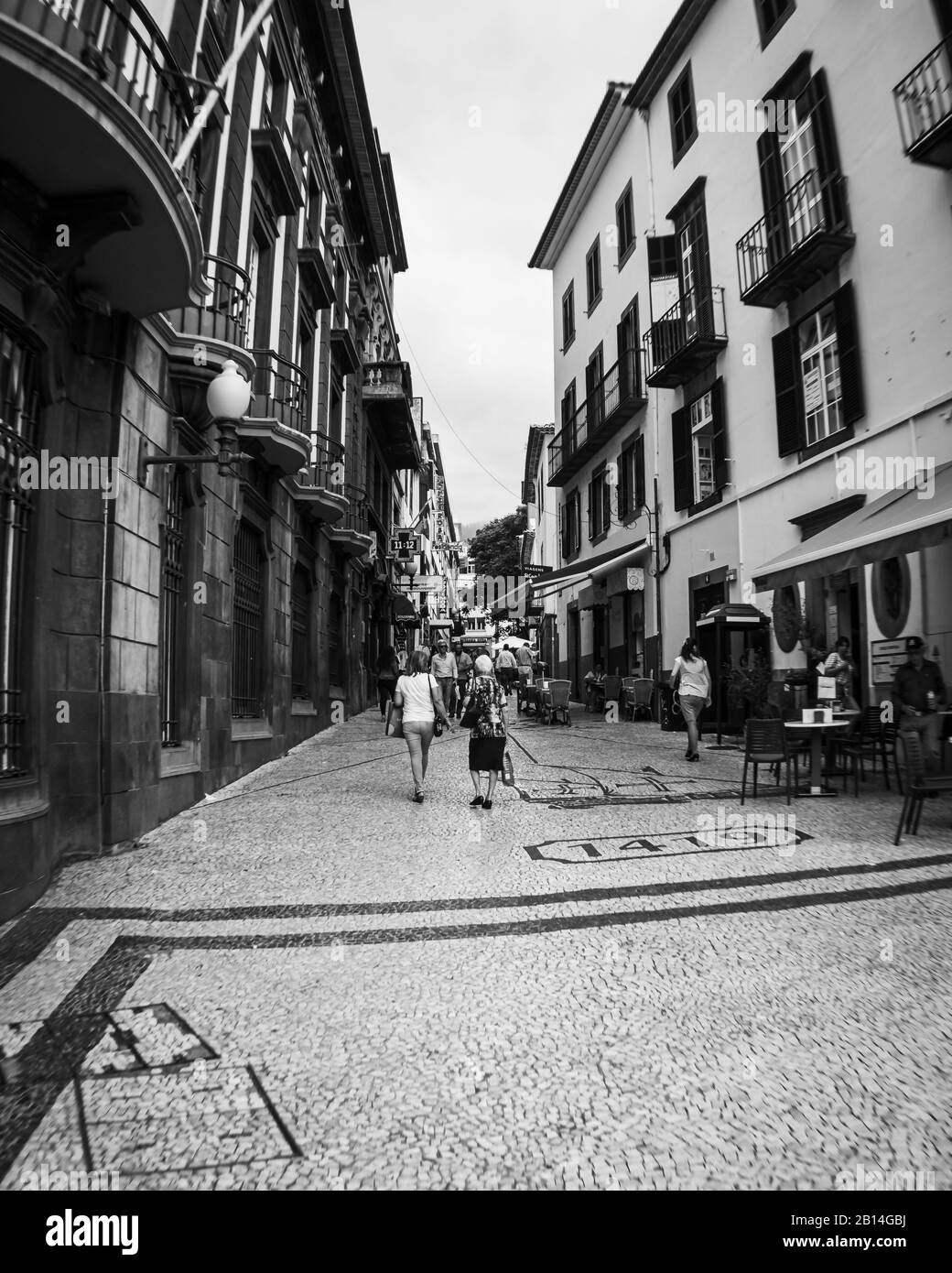 FUNCHAL, MADEIRA, PORTUGAL BLACK AND WHITE Stock Photo Alamy