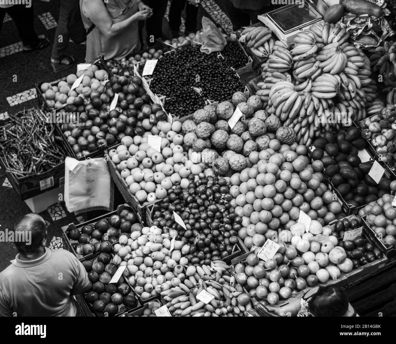 FUNCHAL, MADEIRA, PORTUGAL BLACK AND WHITE Stock Photo Alamy