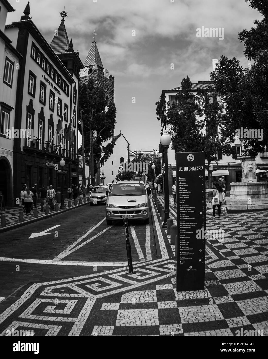 FUNCHAL, MADEIRA, PORTUGAL BLACK AND WHITE Stock Photo Alamy