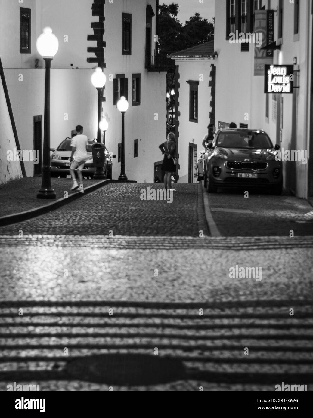 FUNCHAL, MADEIRA, PORTUGAL BLACK AND WHITE Stock Photo Alamy